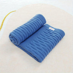 Baby Cotton Knitted Blanket for Travel - Soft & Breathable Cover Quilt