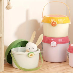 Fruit Storage Bucket Toy Doll Candy Gift Bucket Home Organization