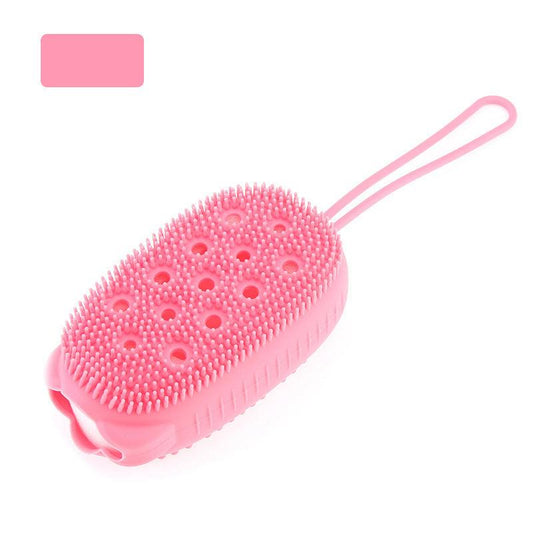 Soft Silicone Body Scrubber Massage Bath Brush Exfoliates Dead Skin