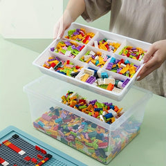 Building Blocks Sorting Box Toy Storage Box for Children Over 14 Years Old