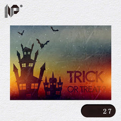 Halloween Party Background Cloth Pumpkin Bats Pattern Tapestry