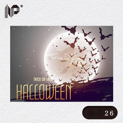 Halloween Party Background Cloth Pumpkin Bats Pattern Tapestry