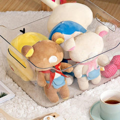 Clear Storage Box Toy And Clothes Organizer Container Desktop Sundries Box
