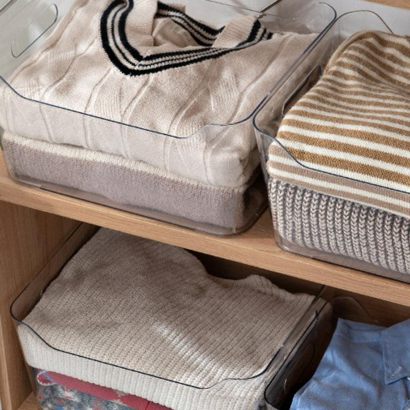 Clear Storage Box Toy And Clothes Organizer Container Desktop Sundries Box