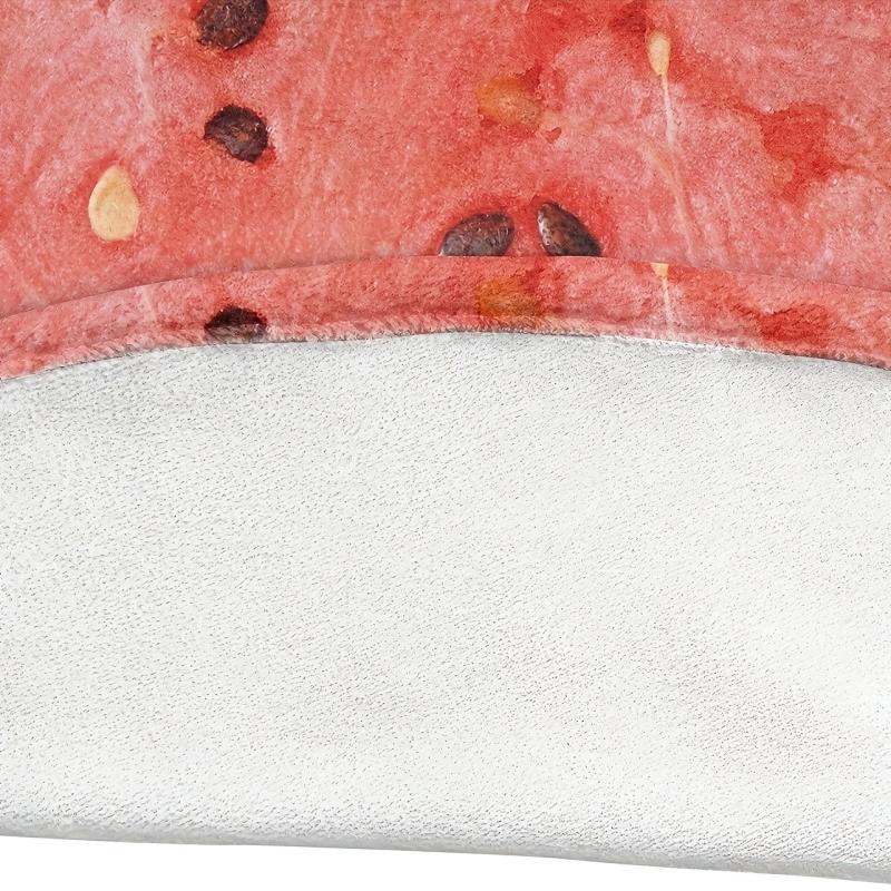 Watermelon Print Round Blanket Soft Warm Throw Blanket Nap Blanket