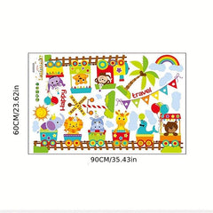 Dinosaur Paradise Wall Sticker Kindergarten Room Decor