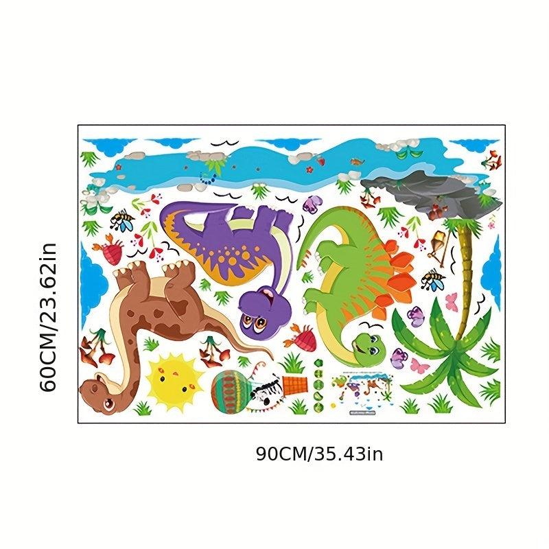 Dinosaur Paradise Wall Sticker Kindergarten Room Decor