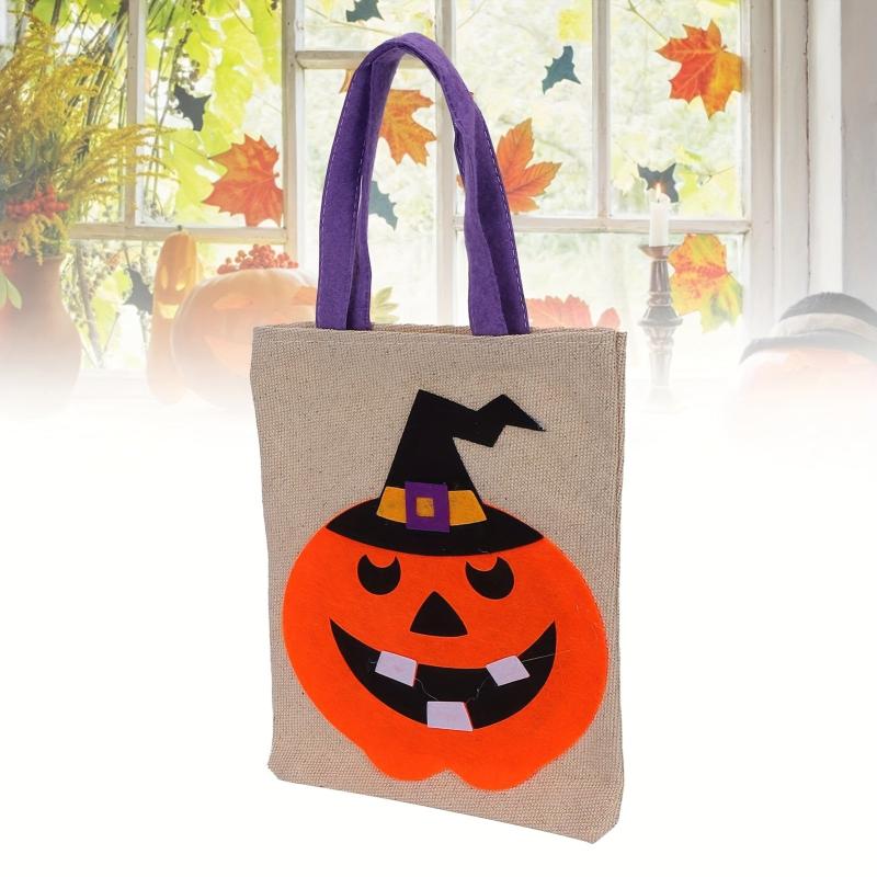 Halloween Candy Bag Durable Storage Portable Holiday Party Decor