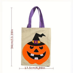 Halloween Candy Bag Durable Storage Portable Holiday Party Decor