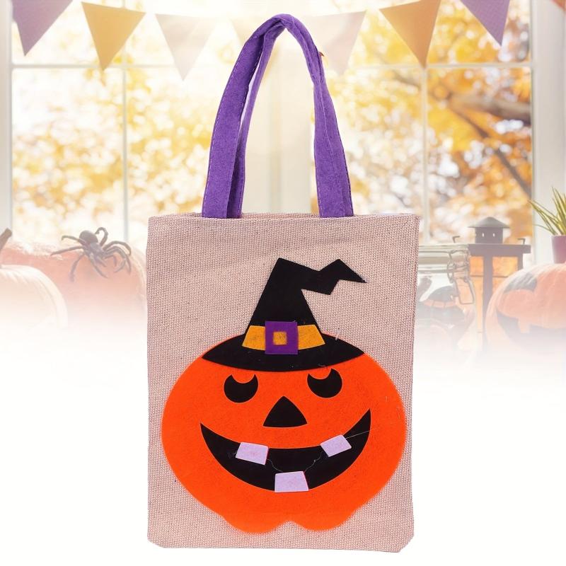 Halloween Candy Bag Durable Storage Portable Holiday Party Decor