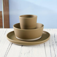 1pc Baby Feeding Silicone Bowl High Temp Resistant Dirty Kid's Table