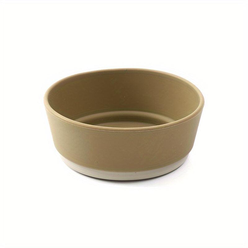 1pc Baby Feeding Silicone Bowl High Temp Resistant Dirty Kid's Table