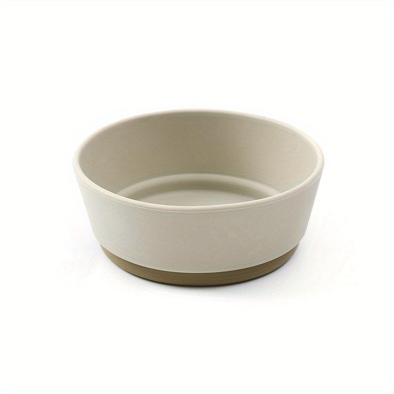 1pc Baby Feeding Silicone Bowl High Temp Resistant Dirty Kid's Table