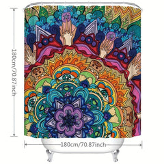 Fun Bohemian Style Kids Shower Curtain
