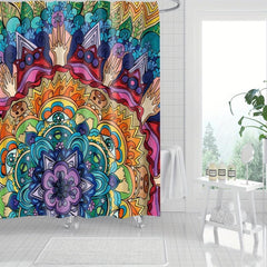 Fun Bohemian Style Kids Shower Curtain