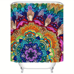 Fun Bohemian Style Kids Shower Curtain