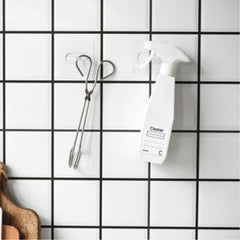 5pcs Bathroom Adhesive Ring Curtain Rod Hook Holder Organizer Hook Hanger
