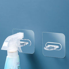 5pcs Bathroom Adhesive Ring Curtain Rod Hook Holder Organizer Hook Hanger
