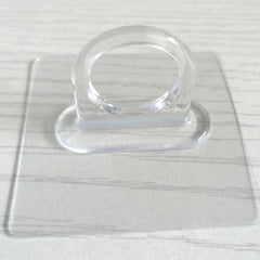 5pcs Bathroom Adhesive Ring Curtain Rod Hook Holder Organizer Hook Hanger