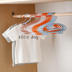 10pcs Cartoon Kids Clothes Hangers - Fun Wardrobe Storage Racks