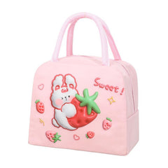 Cartoon Lunch Box Bag Insulated Portable School Camping Picnic Beach Essentials