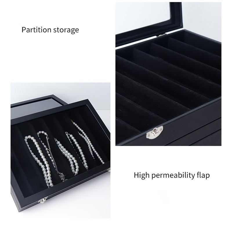 10 Slot Jewelry Box Dustproof Storage Organizer