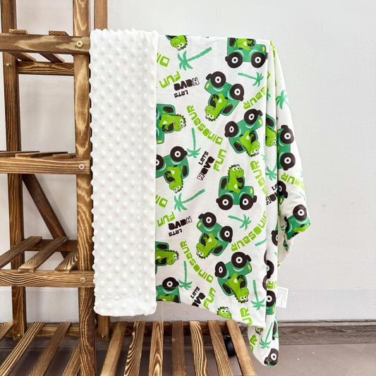 Soft Fleece Baby Blanket Dinosaur Pattern