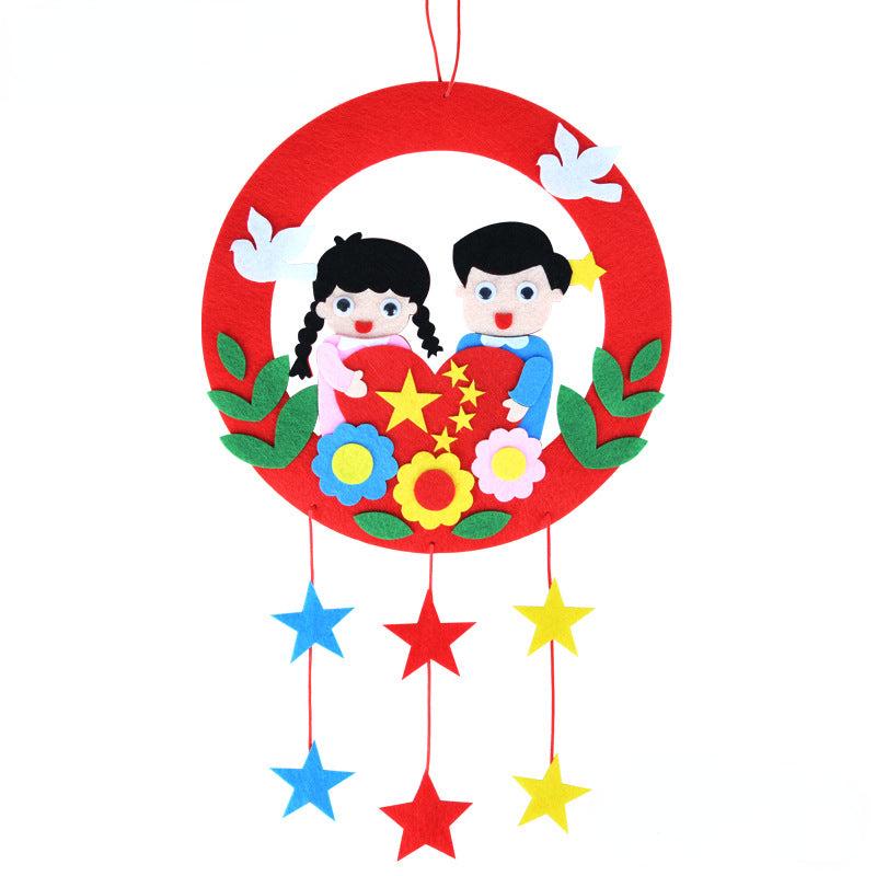 Kids DIY Pendant Garland Kit for Kindergarten - Non-Woven Fabric Educational Toy