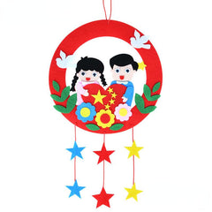 Kids DIY Pendant Garland Kit for Kindergarten - Non-Woven Fabric Educational Toy