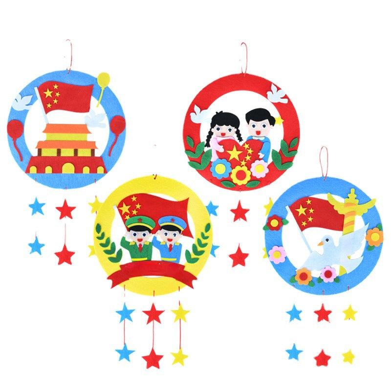 Kids DIY Pendant Garland Kit for Kindergarten - Non-Woven Fabric Educational Toy