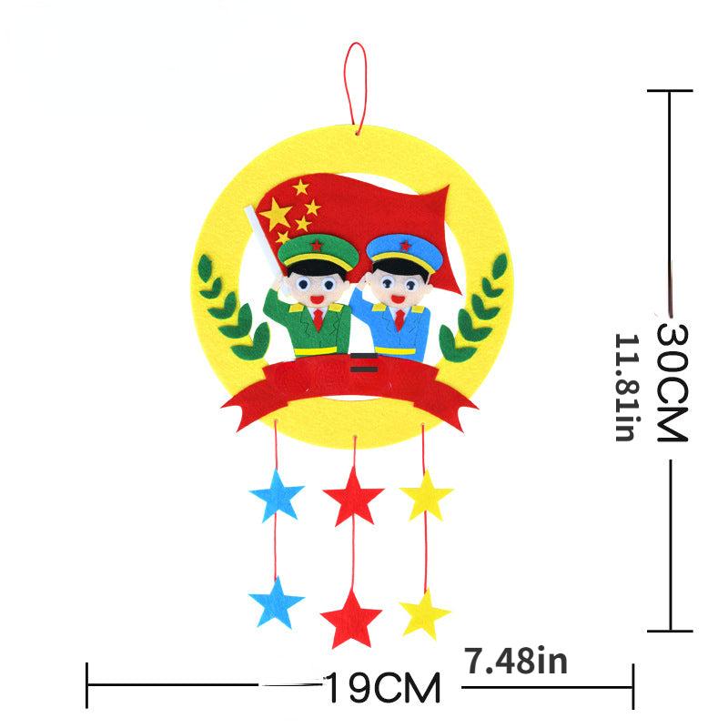 Kids DIY Pendant Garland Kit for Kindergarten - Non-Woven Fabric Educational Toy