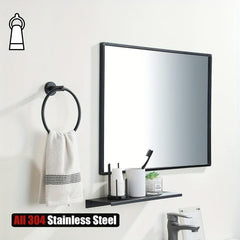 Stainless Steel Bathroom Towel Ring Wall Mounted Heavy Duty Holder