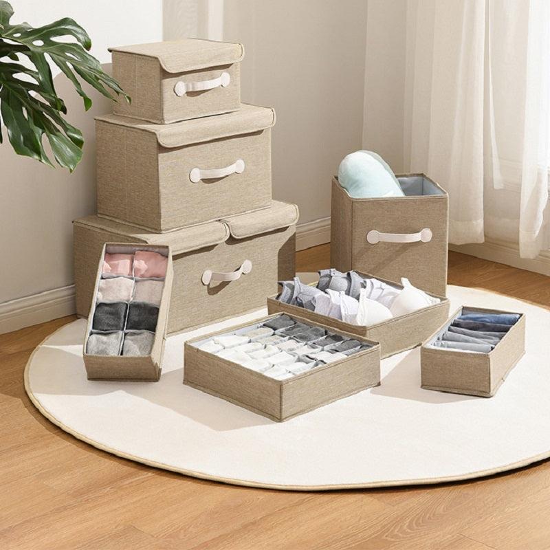 Foldable Fabric Storage Box for Clothes and Supplies Organizer
