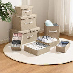 Foldable Fabric Storage Box for Clothes and Supplies Organizer