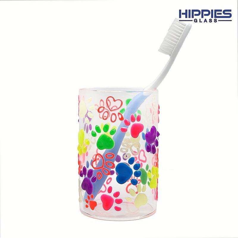 Cat Claw Toothpaste Cup Holder 3D Hand Painted Cartoon Glow In The Dark