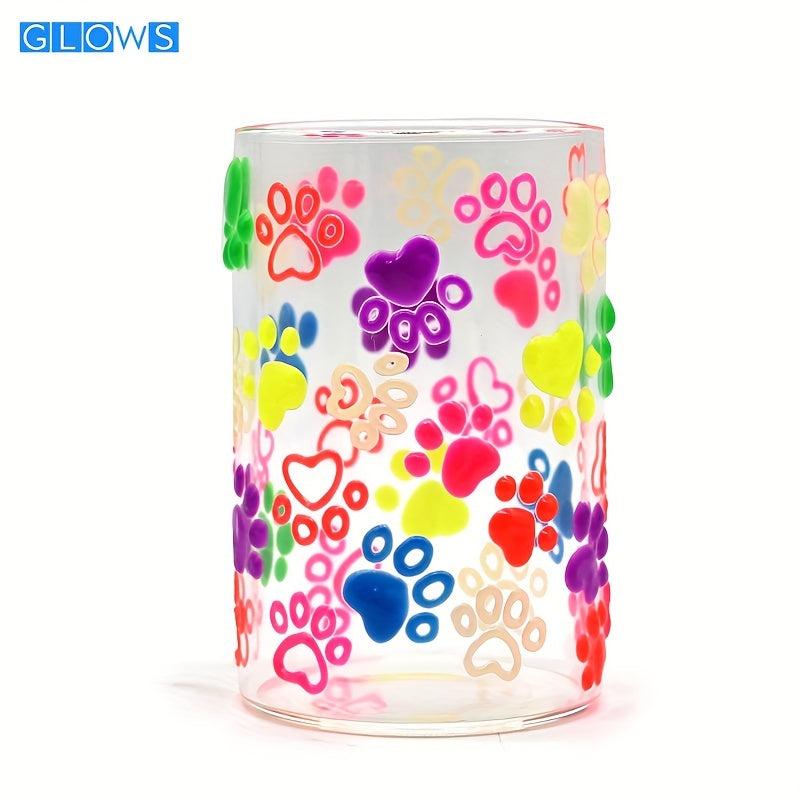 Cat Claw Toothpaste Cup Holder 3D Hand Painted Cartoon Glow In The Dark