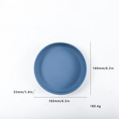Kids Silicone Plate Baby Feeding Bowl Non-Slip Dinner Plate