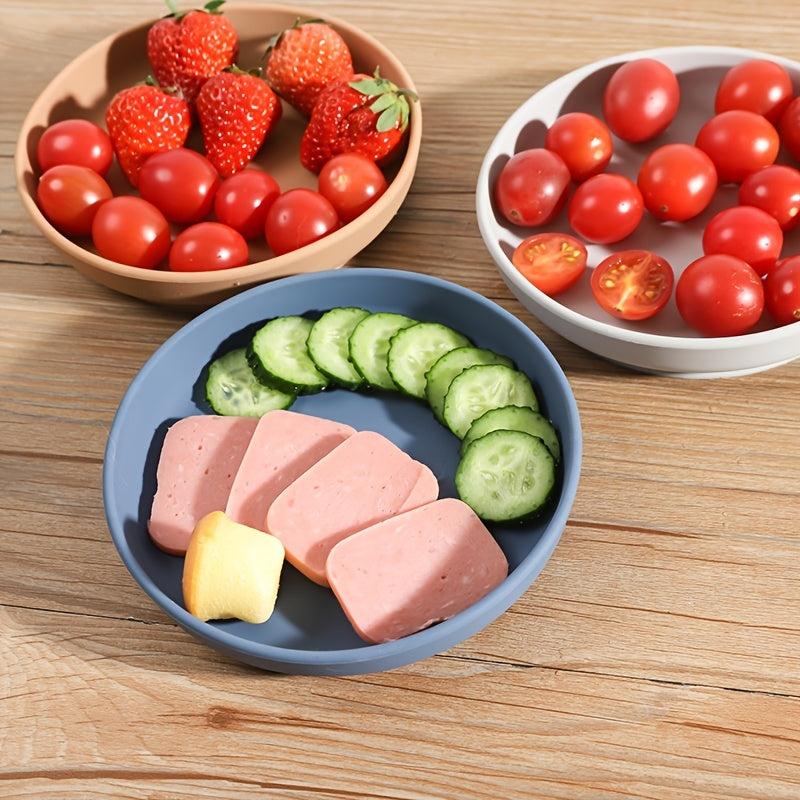 Kids Silicone Plate Baby Feeding Bowl Non-Slip Dinner Plate