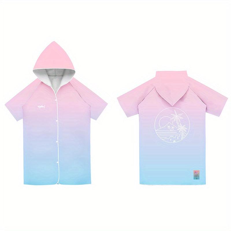 Kids Quick-Drying Hooded Beach Towel Absorbent Bathrobe for Boys and Girls