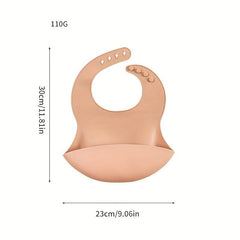 Silicone Bibs for Babies 6 Months Waterproof Easy To Clean Bibs
