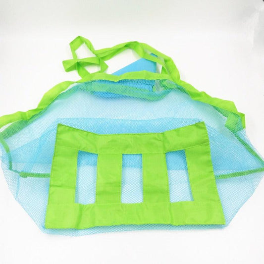 Kids Beach Bag Toy Storage Sand Digging Tool Clothes Towel Outdoor Mesh Bag