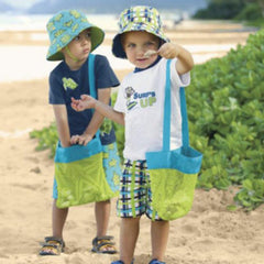 Kids Beach Bag Toy Storage Sand Digging Tool Clothes Towel Outdoor Mesh Bag