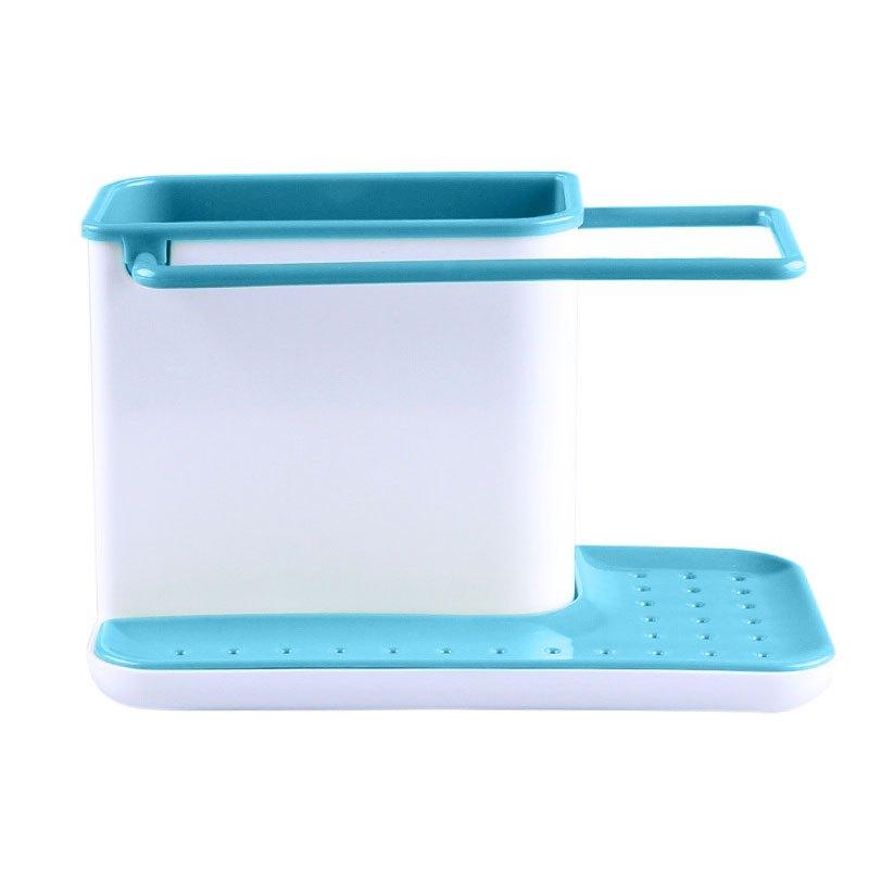 Kitchen Sink Sponge Holder Soap Dish Rack Drain Storage Dishcloth Rack