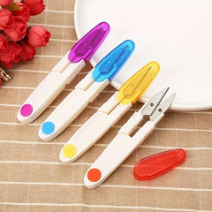 Transparent Tape Cover Wire Scissors Safety Sewing Scissors