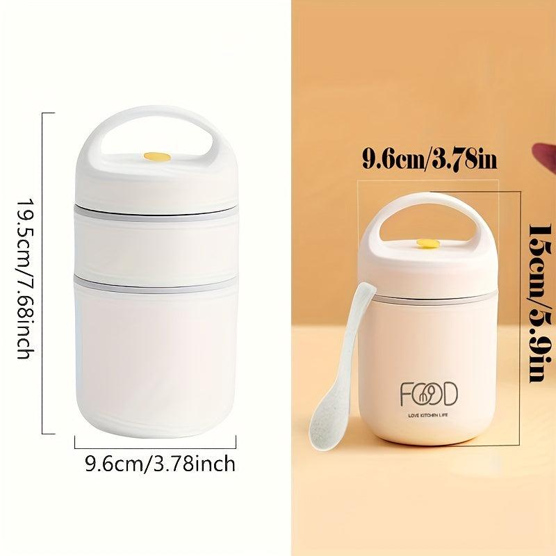 Stainless Steel Food Flask Insulated Lunch Container Leak Proof Soup Container