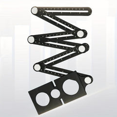 Aluminum Alloy Angle Finder Universal Ruler Metal Drill Guide Locator