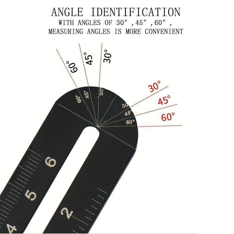 Aluminum Alloy Angle Finder Universal Ruler Metal Drill Guide Locator