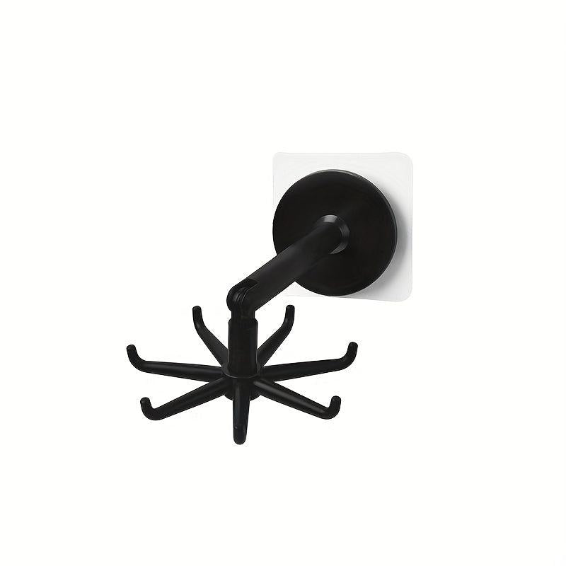 Waterproof 360 Rotating Folding Hook with 6 Claws for Home Bathroom Kitchen