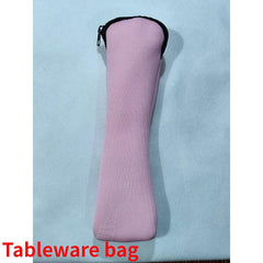 Portable Tableware Zipper Bag for Camping and Travel