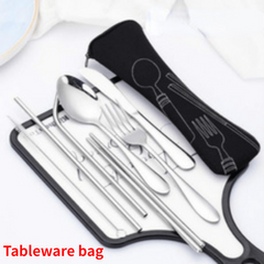 Portable Tableware Zipper Bag for Camping and Travel
